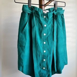 LOFT Summer Skirt (XXS) in Green